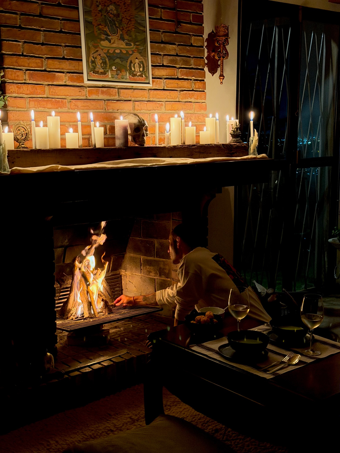 La chimenea de casa